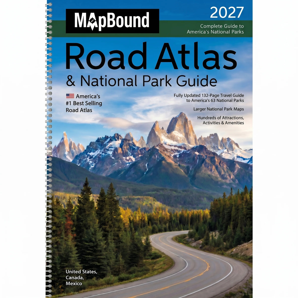 Road Atlas & National Park Guide 2027: United States, Canada, Mexico