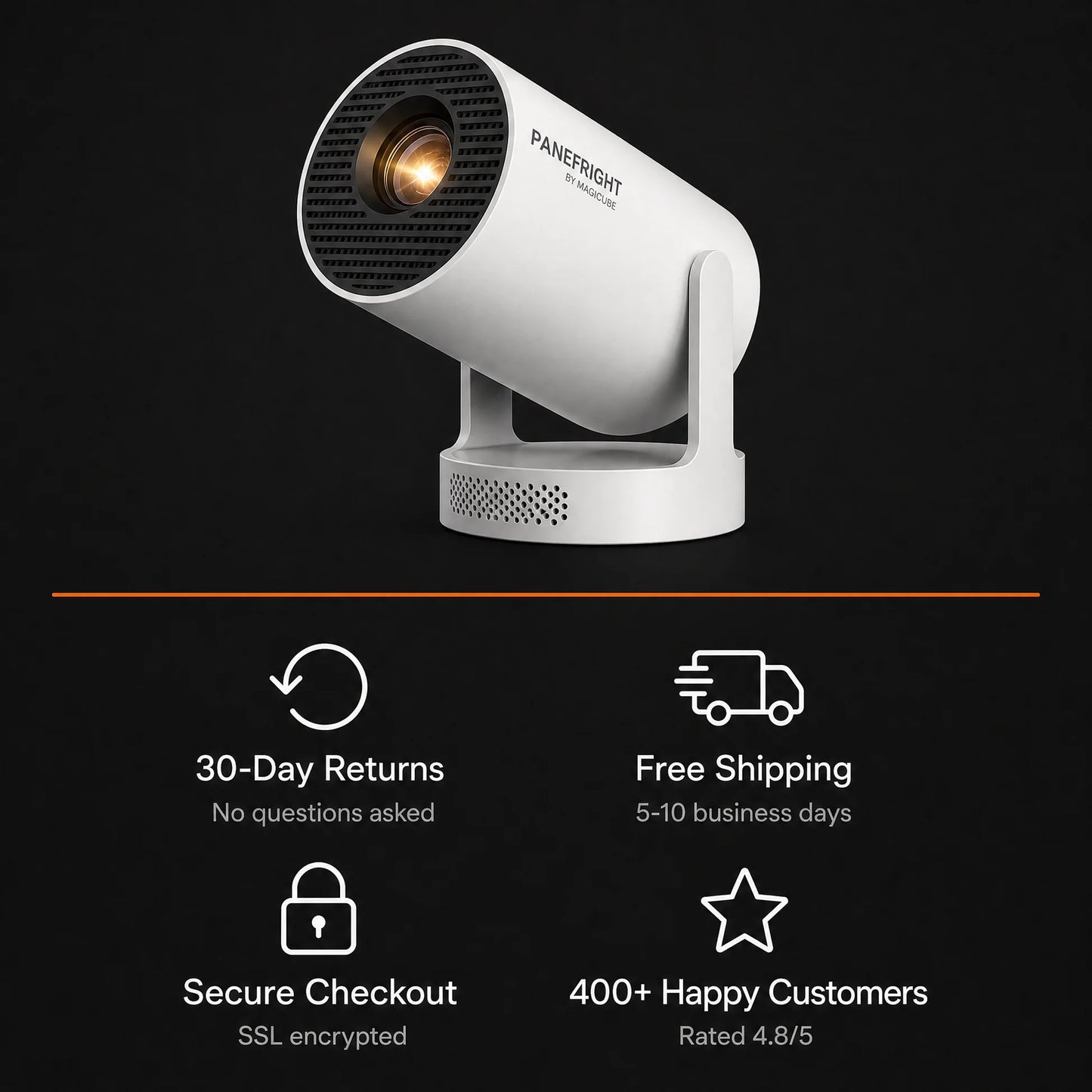 Halloween Window Projector with 40 Creepy Projection Scenes