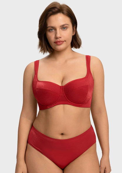 Starry Night Lightly Lined Lightly Padded Plus Size Balconette Bra