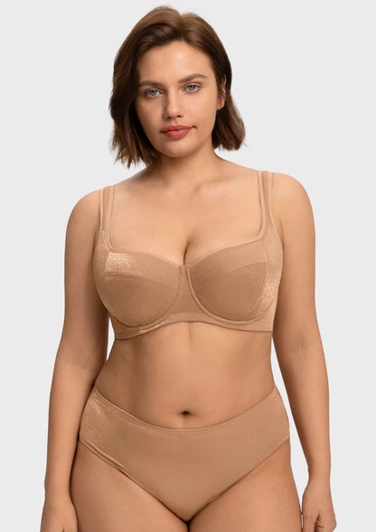 Starry Night Lightly Lined Lightly Padded Plus Size Balconette Bra