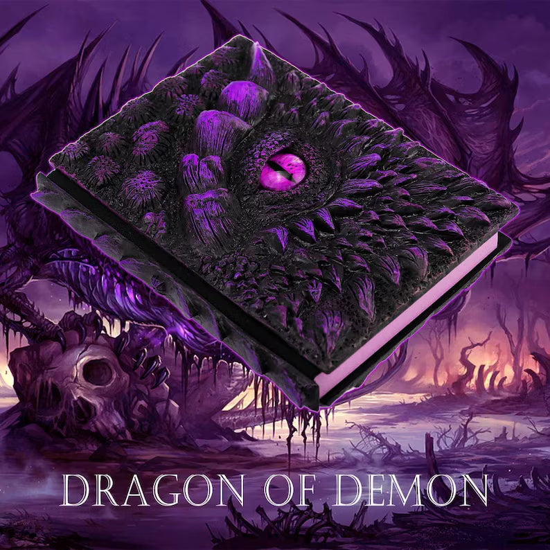 Embossed Fantasy Diary– Horror Gothic A5 Resin Journal