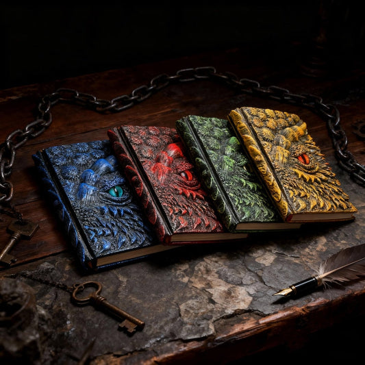 Embossed Fantasy Diary– Horror Gothic A5 Resin Journal