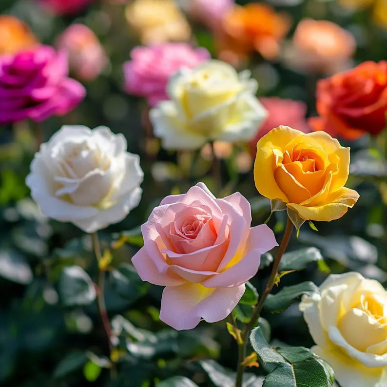 Perfumed Mixed Rose Collection – Colorful Garden Blooms