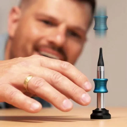 Kinetic Ring Launcher Desk Toy – Spring-Loaded Skill Game & Stress Reliever