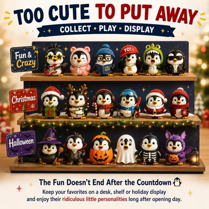 24-Day Penguin Advent Calendar – 24 Unique Collectible Penguins