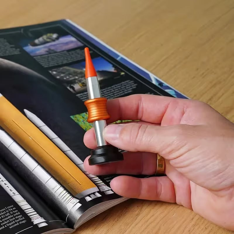 Kinetic Ring Launcher Desk Toy – Spring-Loaded Skill Game & Stress Reliever
