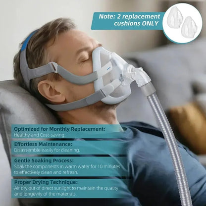 Premium Liquid Silicone Full Face Mask Replacement Cushion – Leakproof & Skin-Friendly Seal