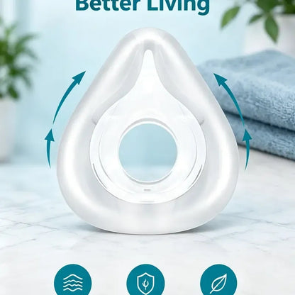 Premium Liquid Silicone Full Face Mask Replacement Cushion – Leakproof & Skin-Friendly Seal