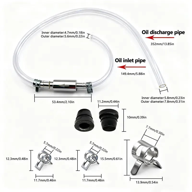 Universal Brake Bleeder Kit with One-Way Check Valve