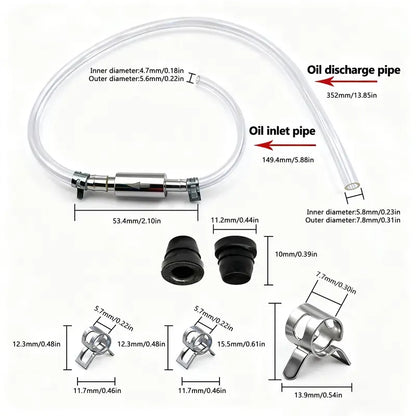 Universal Brake Bleeder Kit with One-Way Check Valve