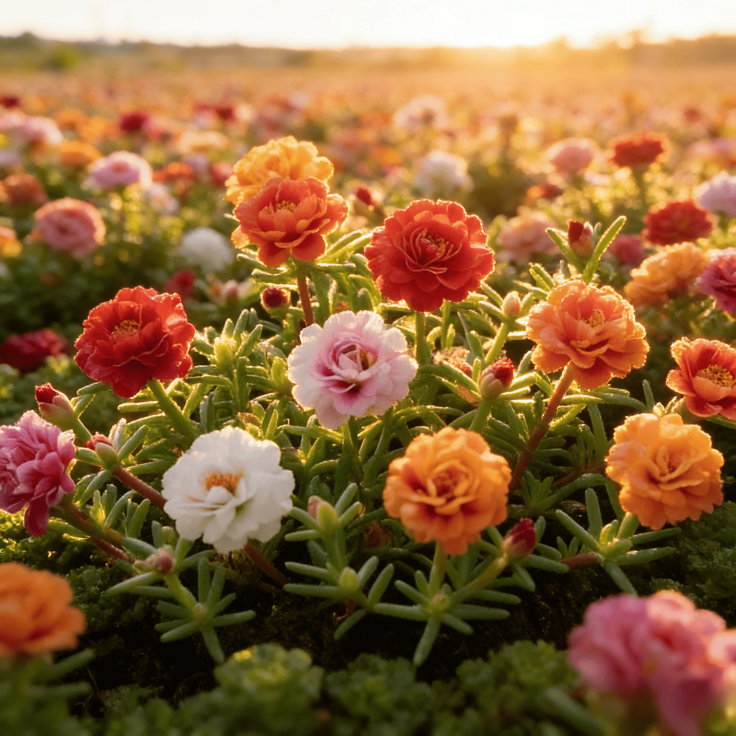 🌸Moss Rose Plant Kit– 🌿Perennial Flower Seeds / Large Flowers / Easy to Grow