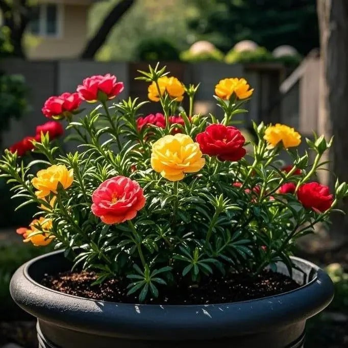 🌸Moss Rose Plant Kit– 🌿Perennial Flower Seeds / Large Flowers / Easy to Grow