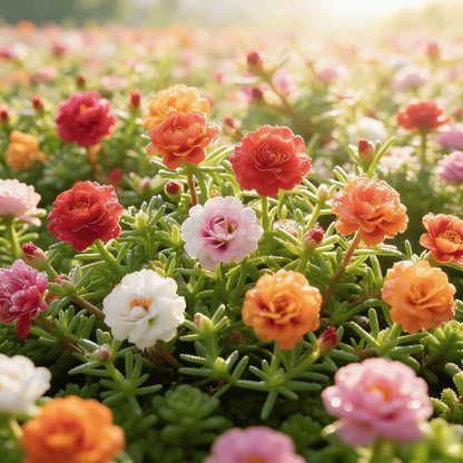 🌸Moss Rose Plant Kit– 🌿Perennial Flower Seeds / Large Flowers / Easy to Grow
