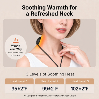 Pendant Neck Relaxer with Heat – Wearable EMS Massager