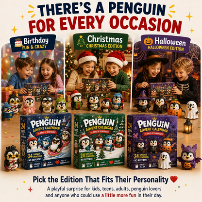 24-Day Penguin Advent Calendar – 24 Unique Collectible Penguins