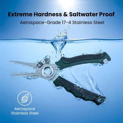 17-4 Stainless Steel Fishing Pliers with Tungsten Carbide Cutters