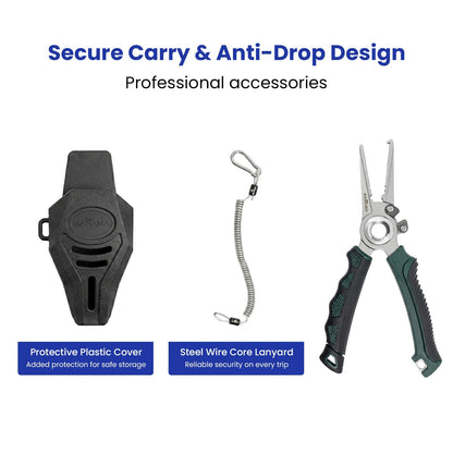 17-4 Stainless Steel Fishing Pliers with Tungsten Carbide Cutters