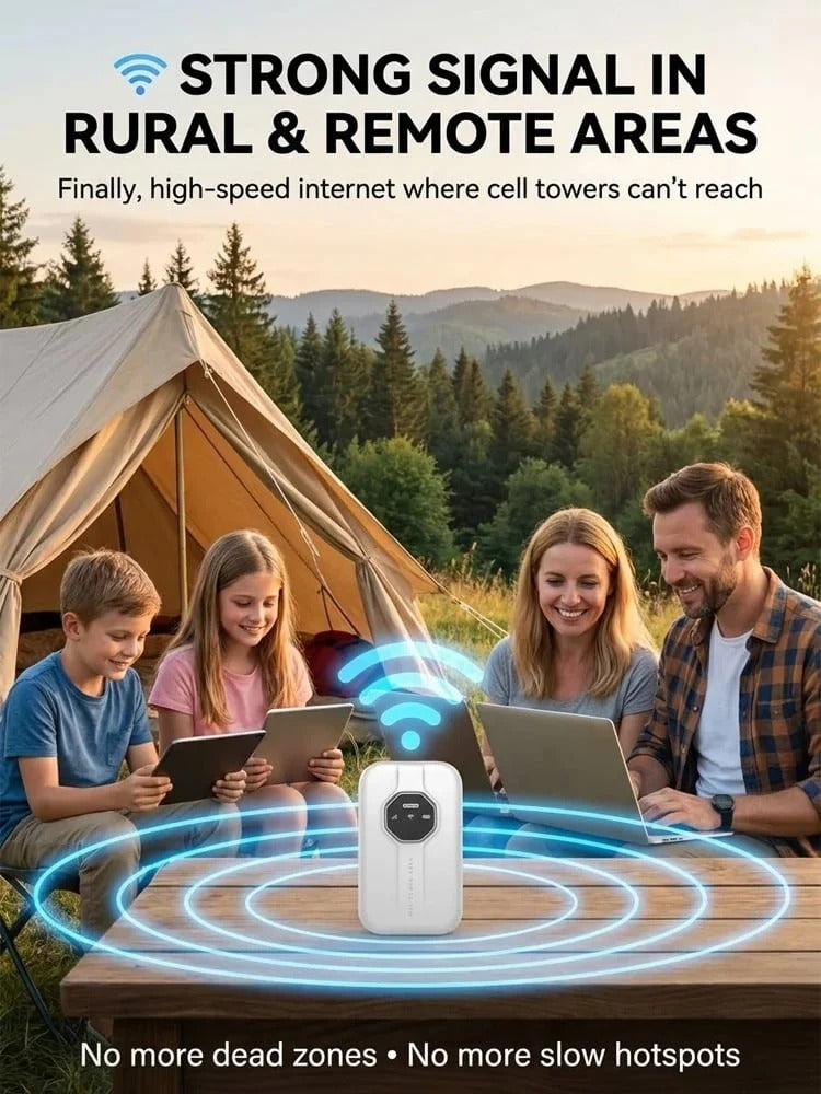 Boundless Portable Wi-Fi – Global Travel Hotspot with Wi-Fi 6 & AI Speed Boost