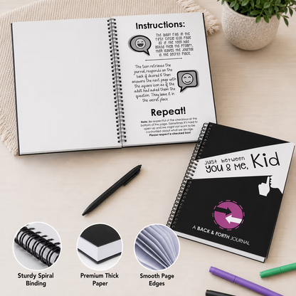 Just Between You & Me, Kid: Back & Forth Journal for Parent-Child Bonding