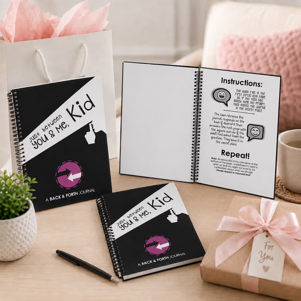 Just Between You & Me, Kid: Back & Forth Journal for Parent-Child Bonding