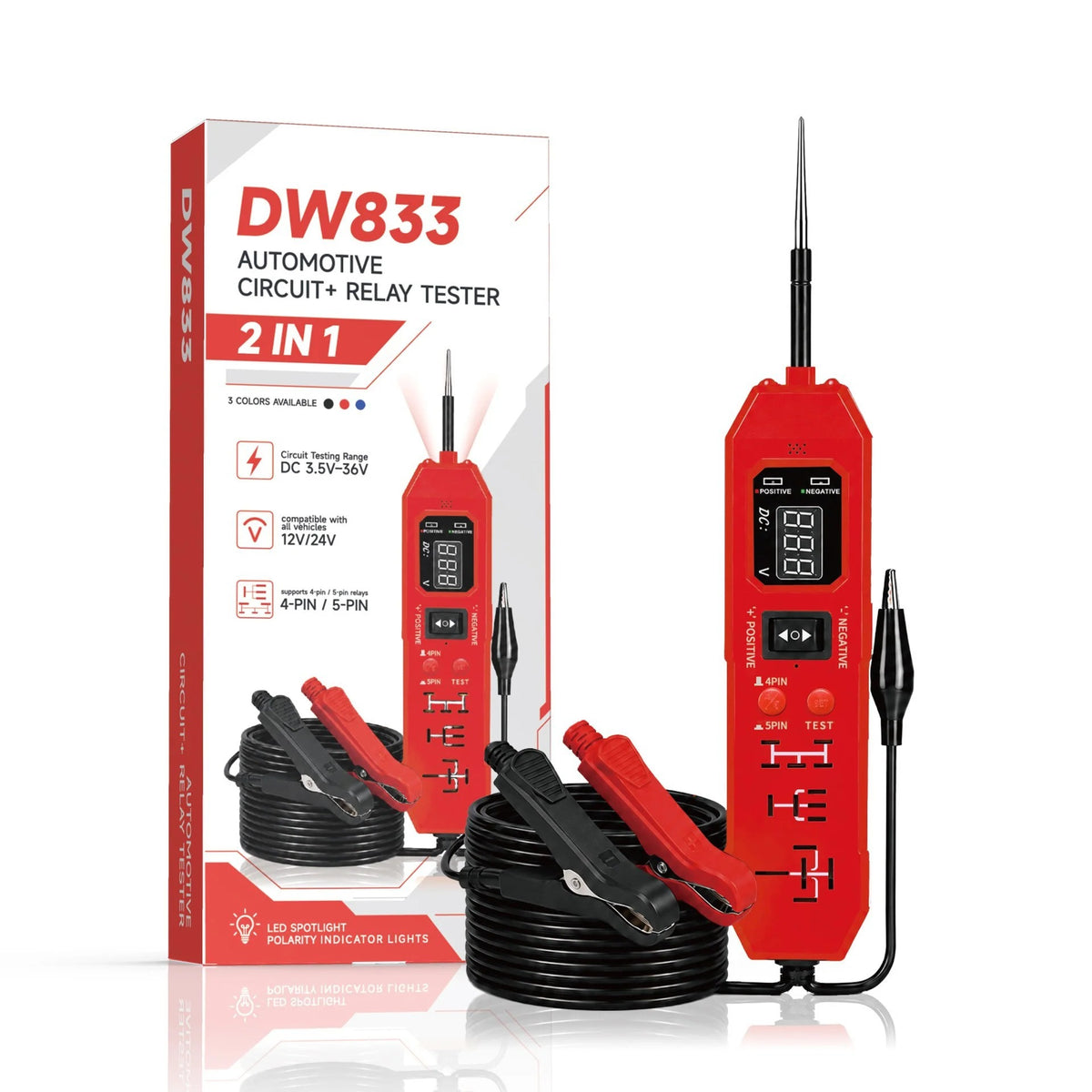 2-in-1 Automotive Circuit Tester & Relay Diagnostic Tool