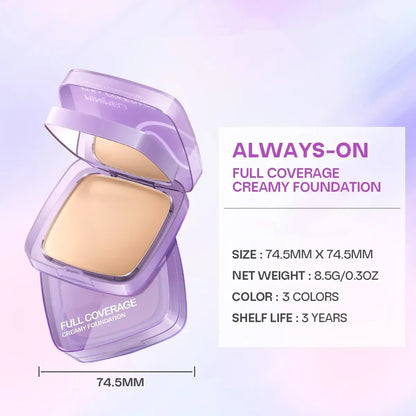 Always-On Full Coverage Creamy Foundation – Waterproof SPF 30 PA+++