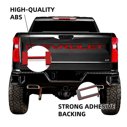 3D Raised Tailgate Letters – Premium ABS Overlay Trim Stickers