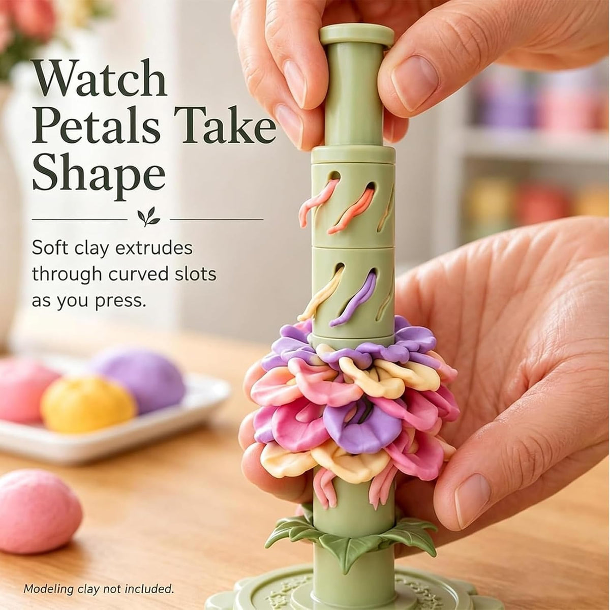 Modular Clay Bloom Maker – DIY Flower Shaper Kit for Polymer & Air-Dry Clay