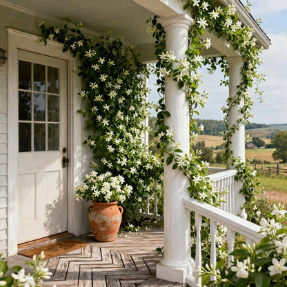🌱Trailing Jasmine Fragrant Climbing Flower – Evergreen Garden & Balcony Plant
