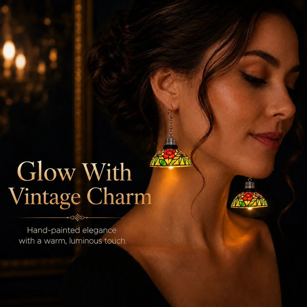 Chandelier Light Earrings — Vintage Glow Statement Jewelry