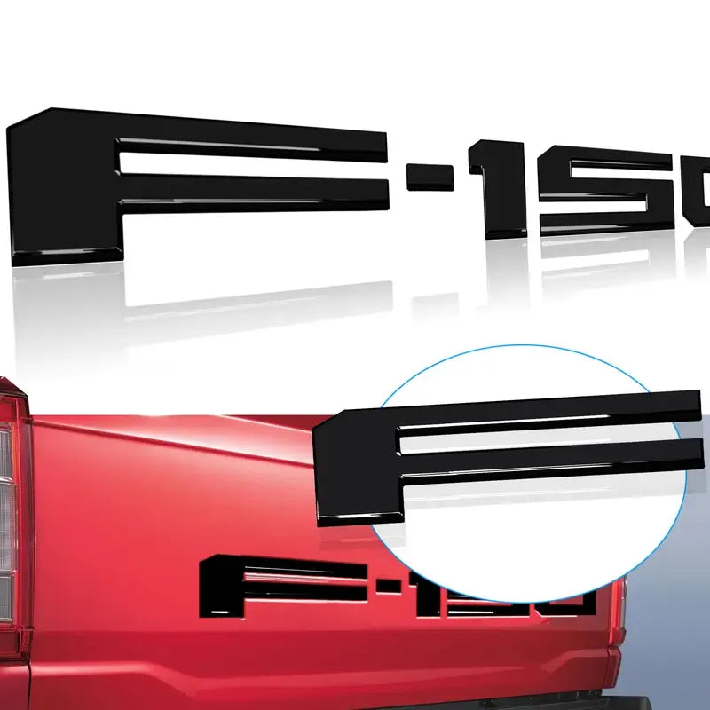 3D Raised Tailgate Letters – Premium ABS Overlay Trim Stickers