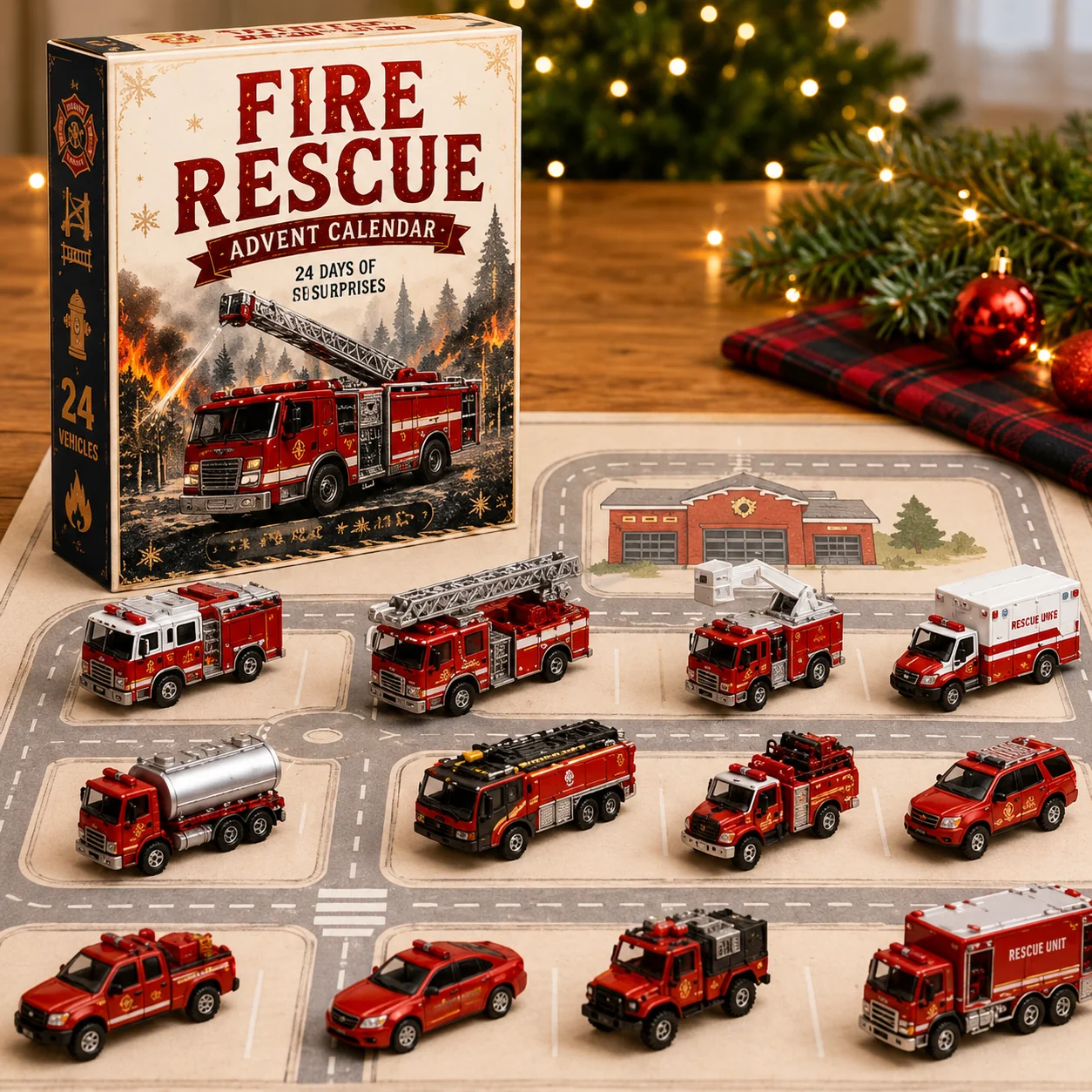 2026 Farm Advent Calendar – 24 Mini Farm Vehicle Decorations