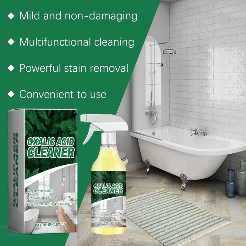 Molecular Rust Remover: Oxalic Acid Bathroom Cleaner – Dissolves Rust & Stains Instantly