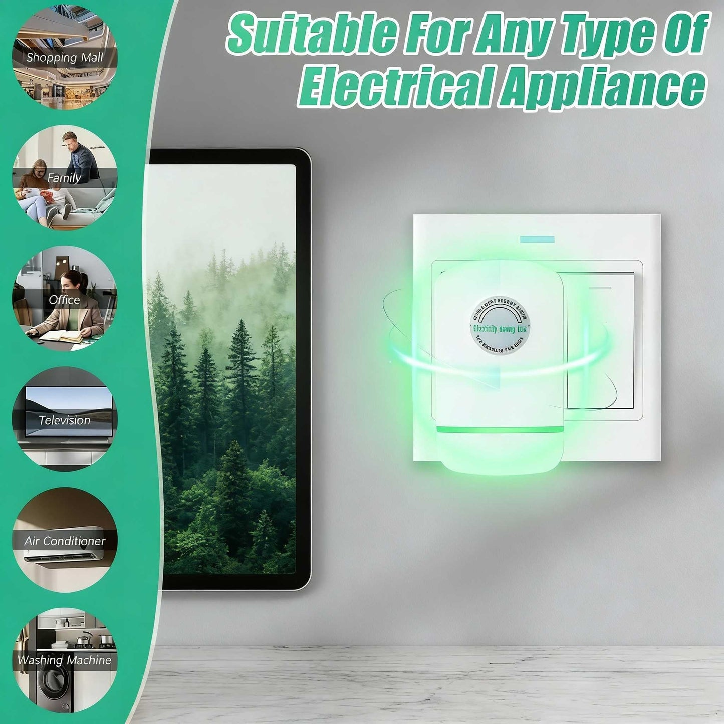Smart Energy Saver Box – Electricity Saving Device with Multi Plug Options
