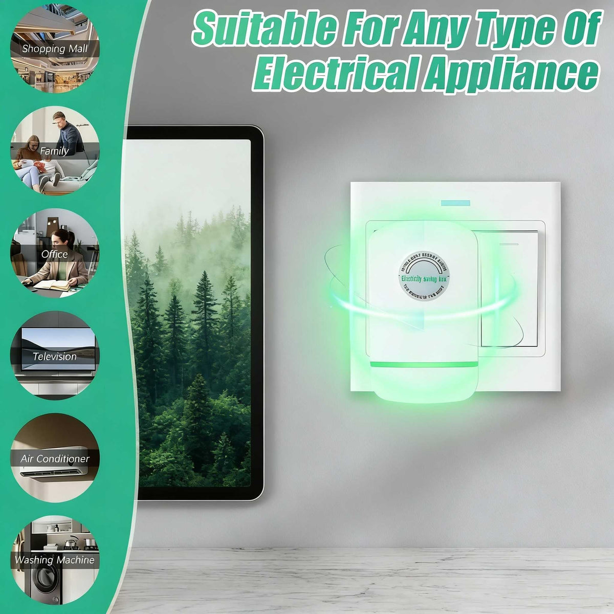 Smart Energy Saver Box – Electricity Saving Device with Multi Plug Options