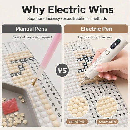 Rechargeable Electric Diamond Pen – Precise, Comfortable & Time-Saving Engraving Tool