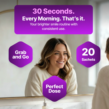 Purple Color-Correcting Rinse: Instant Whitening & Lasting Fresh Breath