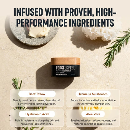 Tallow Wrinkle Defense Balm – Men's Anti-Aging Face Moisturizer