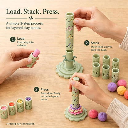 Modular Clay Bloom Maker – DIY Flower Shaper Kit for Polymer & Air-Dry Clay