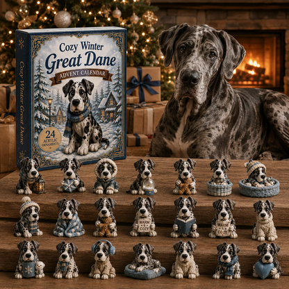 2026 Great Dane Advent Calendar – 24-Day Acrylic Charm Gift for Dog Lovers