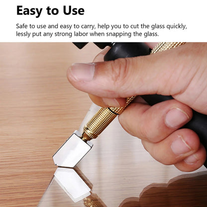 Diamond-Head Glass Scoring Tool – Precision Snap for 3-15mm Sheets