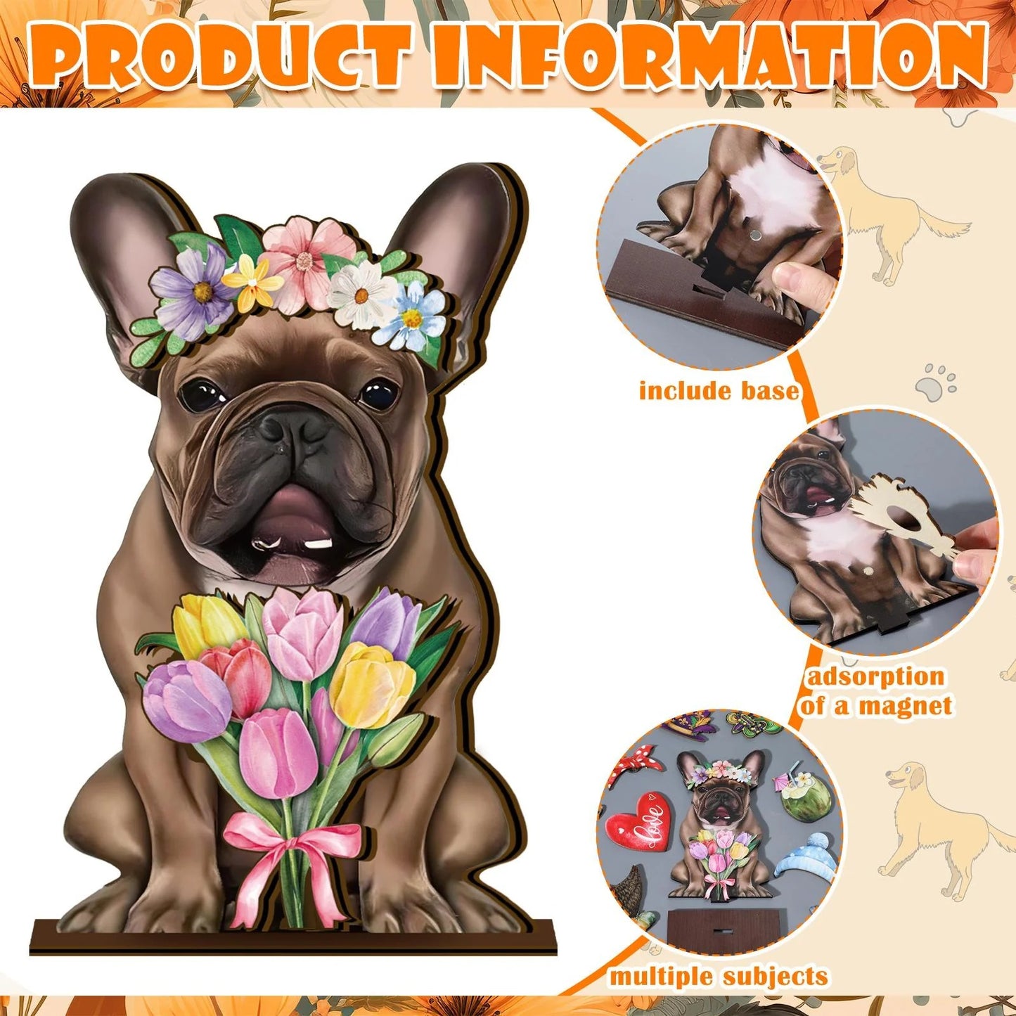 Halloween Cat Decor – Interchangeable Magnetic Wooden Sign with Detachable Hats for All Holidays