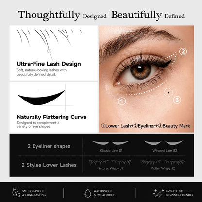 Lash Stamp & Storage Kit – Sleek Black Case, Perfect Lines in Seconds
