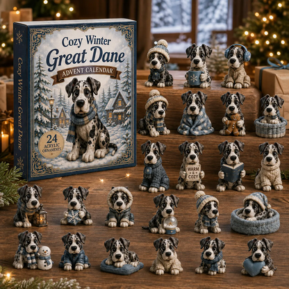 2026 Great Dane Advent Calendar – 24-Day Acrylic Charm Gift for Dog Lovers