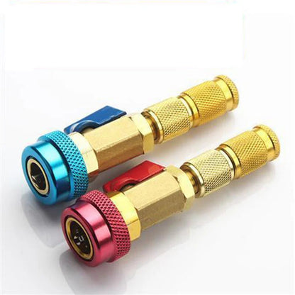 R134A AC Valve Core Service Kit – High & Low Pressure Remover, 10 Valve Cores & Wrench