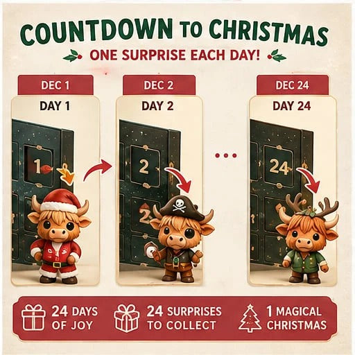 Highland Cow Advent Calendar 2026