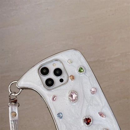 💎 Bling Diamond Gem Handbag Phone Case – Luxury Sparkle Protection for iPhone