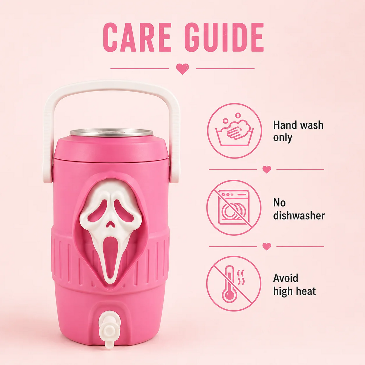 Horror 3D Printed Can Holder – 12oz with Lid, Straw Topper & Opener