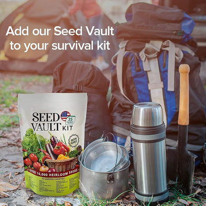 🌱Survival Vegetable Garden Kit – 35 Essential Varieties (16,000+ Pieces)