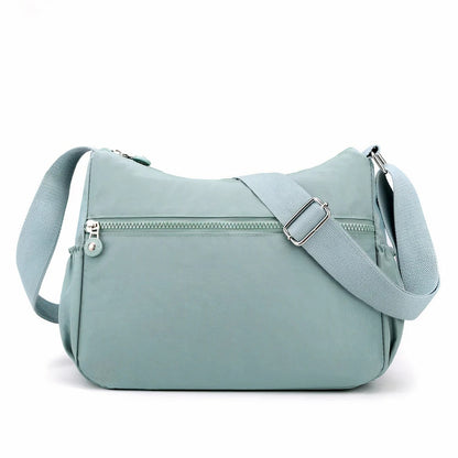Anti-Theft Nylon Crossbody Bag for Women – Lightweight Multi-Pocket Everyday Shoulder Bag